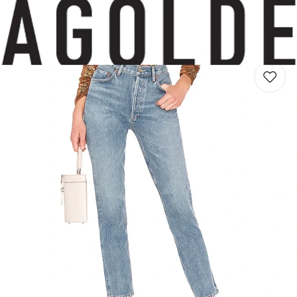 Agolde Remy High Rise Jeans Straight Luxury Denim - Picture 1 of 10